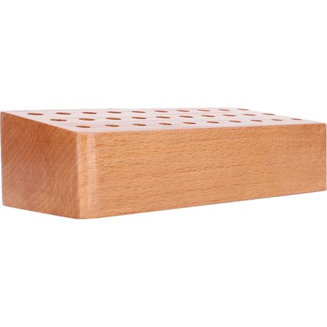 Porte-outils en bois, idéal pour ranger et organiser tournevis, poinçons et autres outils conception à 30 trous. (1/5)