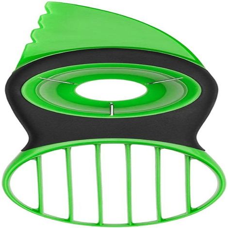 Coupe-avocat 3 en 1 Good Grips vert, outil pour fendre dénoyauter trancher, lave-vaisselle (1/5)