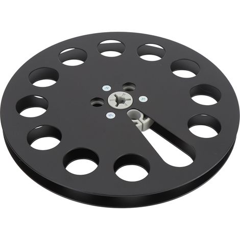 Bobine de bande vide 1/4 7 pouces en alliage d'aluminium, bobine réceptrice universelle pour ReVox Studer, pièces détachées pour machines d'ouverture, noir (1/5)