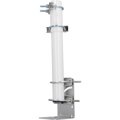 STL 90D02, Kit de Support de Poteau de Toit Mural en Acier Inoxydable avec Angle d'extrémité Réglable pour Antenne à Vaisselle Rectangulaire V2 et Antennes TV Extérieures Standard (1/5)