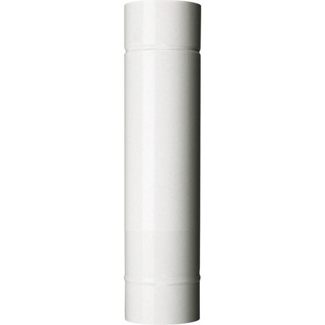 6 tubi 14x50 cm acciaio smaltato bianco tubo per stufa stufe a legna
