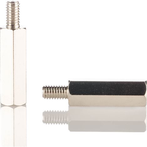 Entretoise filetée RS PRO, longueur 30mm, Mâle / Femelle, M6 x M6 ( Prix pour Sachet de 50 ) (1/3)