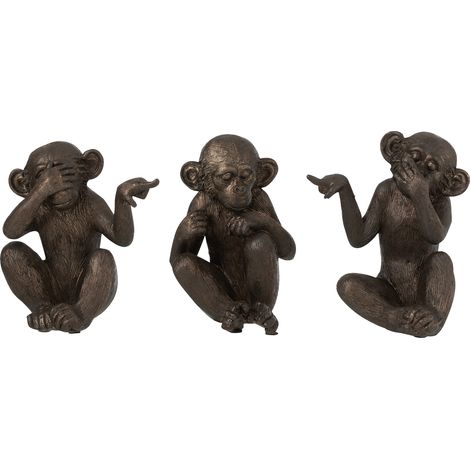 Set de 3 figurines les singes de la sagesse (1/4)
