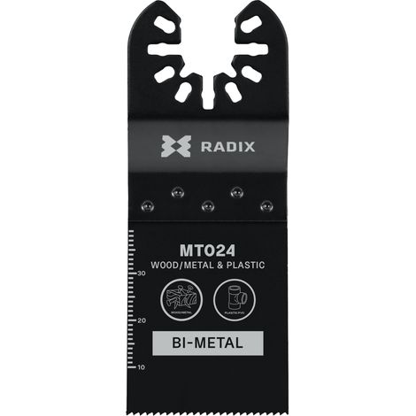 Lame multitool - Radix - Bi-métal - 40 x 34 mm - 18 dents (1,4 mm) fraisées (1/3)