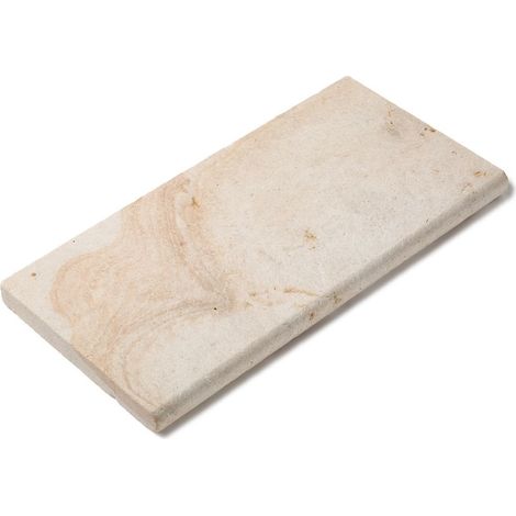 Margelle de piscine Pierre de Bourgogne Beaunotte Beige 60x30x3,8 cm Bord 1/2 Rond (à l'unité) - RO'MA NATURE (1/4)
