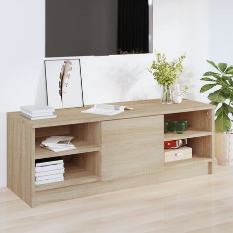 vidaXL Mobile Porta TV Rovere Sonoma 102x35,5x36,5cm Legno Multistrato (1/5)