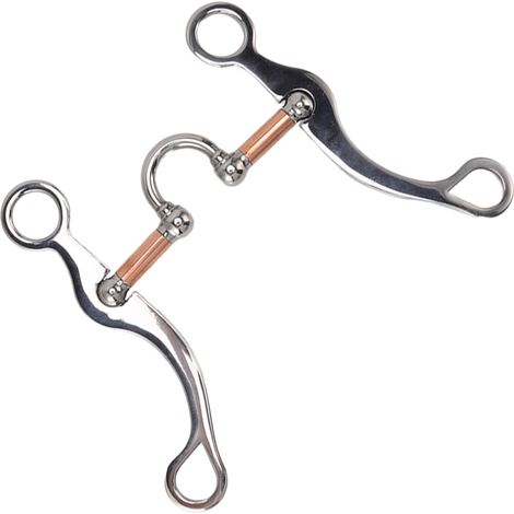 Mors de bride pour cheval en acier inoxydable plaqué or rose, anneau libre, pour l'extérieur, le jardinage et les travaux agricoles. (1/5)