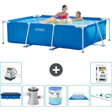 Intex Piscine Tubulaire Rectangulaire - 220x150x60 cm - 8-pièces S40030 (1/5)