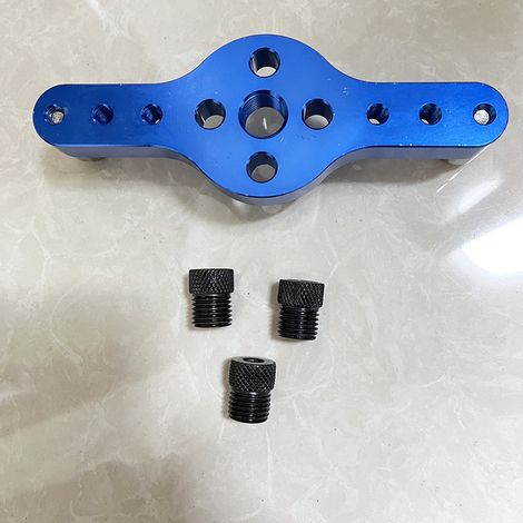 Lntyq Dübellehren-Set, selbstzentrierende Bohrführung aus Aluminiumlegierung für gerade Löcher, Installation von schwebenden Regalhalterungen, versteckte, unsichtbare Hardware, 6 mm, 8 mm, 10 mm (1/3)