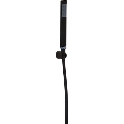 Swiss Aqua Technologies by Paffoni B-Way Handbrause Stick, 1 Strahl, mit Wandhalterung und Schlauch 1,5m, Mattschwarz (SATBSVSBW