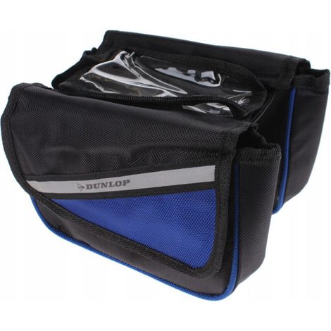 Dunlop - Fahrradrahmentasche/Dose (Schwarz/Blau) (1/2)