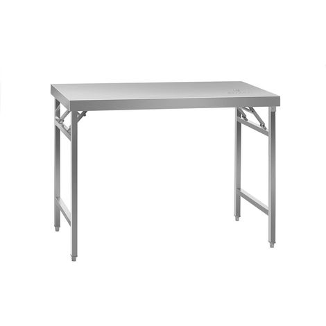 Table de travail - Royal Catering - Capacité de charge : 120 kg - Plan de travail : 120 x 60 cm (1/6)