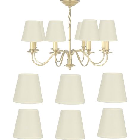 Lustre Abat-Jour, Moderne E14 Clip sur Tissu Abat-Jours Applique Murale Abat-Jour, Clip sur Plissée Suspension Abat-Jours pour la Décoration de la Maison (1/5)