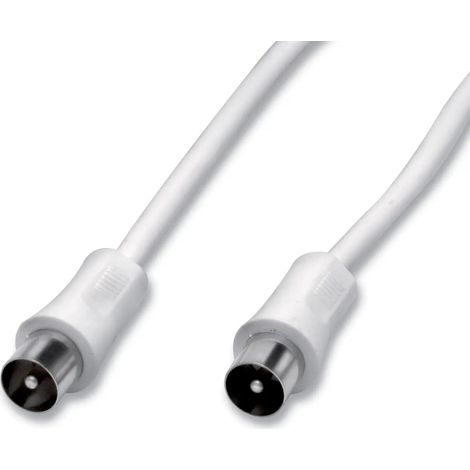 CAVO ANTENNA CON SPINE 75OHM IEC 200CM BIANCO