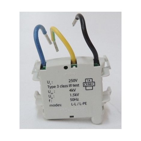 Module de Surtension à LED 230V Rouge NIKO 170-37095 (1/2)