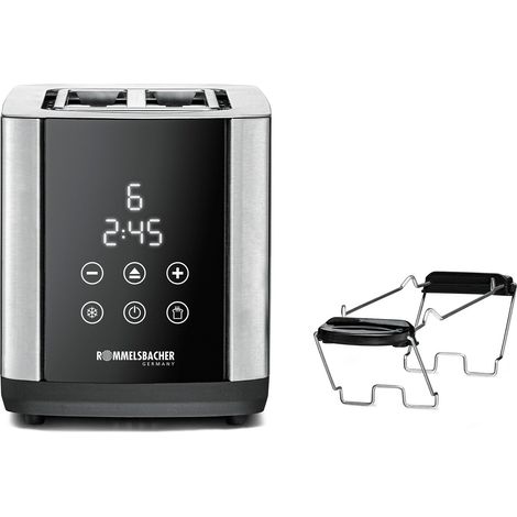Rommelsbacher TO 850 tostapane nero in acciaio inox (1/5)