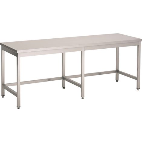 Plan de travail ouvert 1400 mm- 6 pieds - Combisteel (1/2)