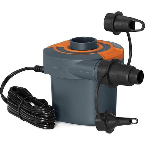 TrAdE Shop Traesio - Pompa Gonfiaggio Elettrica Ad Aria Sidewinder 3 Adattatori Accendisigari 62142 - (1/5)