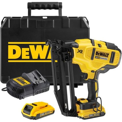 DeWALT DCN660D2 Akku Nagler bürstenlos kabellos 18V 2Ah 63mm 2x Akkus Koffer