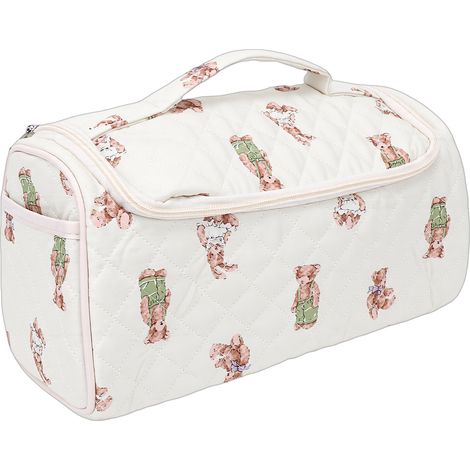 Trousse de voyage pour outils de coiffure, antichoc, avec crochet de suspension en métal et grande capacité. Organiseur ours. (1/5)