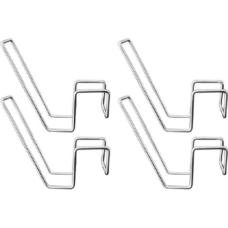 Lot de 4 cintres à Chaussures en Acier Inoxydable Multifonction, Support Mural Chaussures,Support à Chaussures sans perçage (1/5)