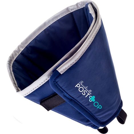 L collo 38-45 cm: Collare protettivo Elisabettiano in nylon con chiusura a strappo regolabile LINEA POST-OP