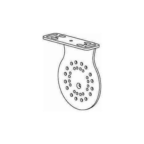 Nice 525.10097 - Kit staffa bianca lato motore per rulli Acmeda S6080
