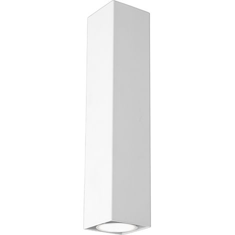 Applique murale minimaliste blanche haut/bas 29cm 2xGU10 Luminex