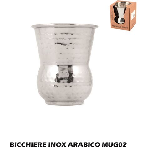 The bars bicchiere cocktail arabico in acciaio inox 18/10