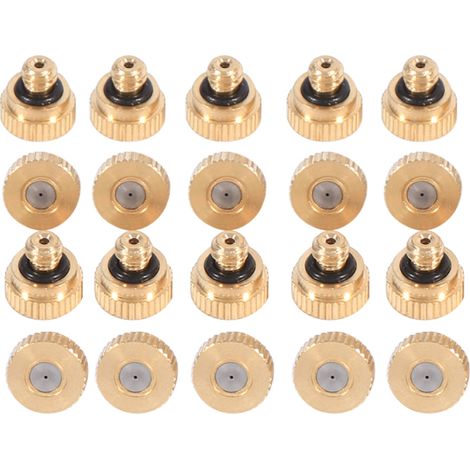 Sprühdüsen aus Messing für Kühlsysteme (0,4 mm) 10/24 UNC Garten 20 Stück