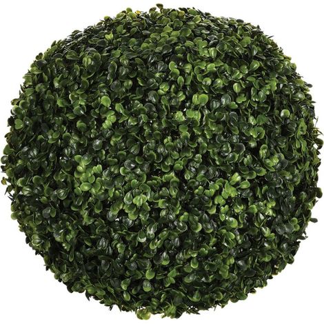 Plante Artificielle "Boule de Buis" 36cm Vert (1/2)