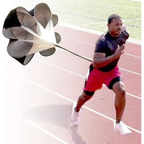 Entraînement de vitesse avec parachute, exercices de sprint de 56 pouces, idéal pour le football et la course (1/4)
