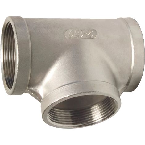 Raccord en T en acier inoxydable 3 x 3/4 pouce