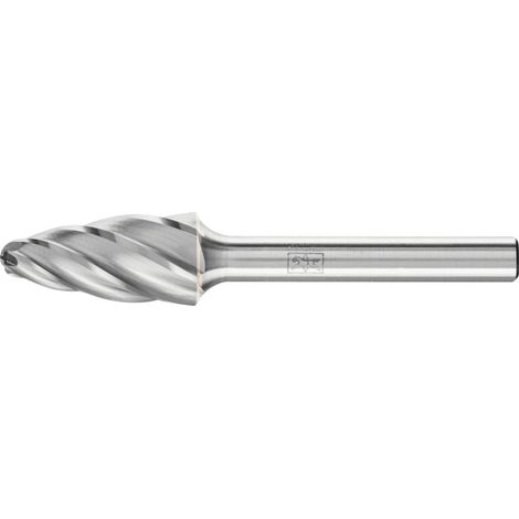 PFERD TOOLS Hartmetall Hochleistungsfrässtift ALU Rundbogen RBF Ø 12x25 mm Schaft-Ø 6 mm Alu/NE Metalle (1/4)