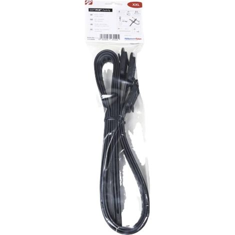 HellermannTyton Abrazaderas de sujección negras 880 mm TPU