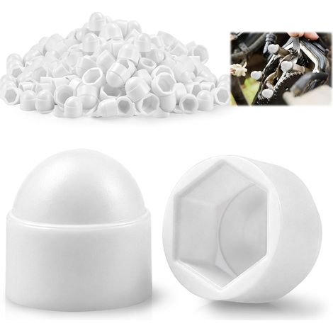 50 Pièces Cache Ecrou M10 Cache Boulon Blanc Antirouille (1/5)