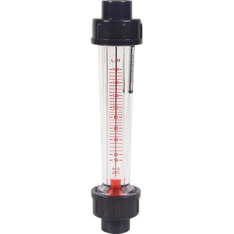 Débitmètre à ludion - flotteur ABS - 16-160L/h - Raccords PVC 20 mm à coller (1/5)