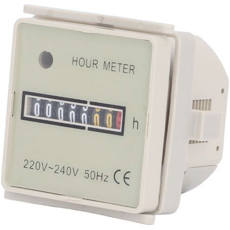 QORVA-BERM Compteur horaire Minuterie industrielle Compteur de temps électrique haute précision 099999H59M AC 220240V