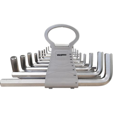 Set di chiavi a brugola a 6 punte, lunghe in pollici 1/16 a 3/4 - 17 pezzi