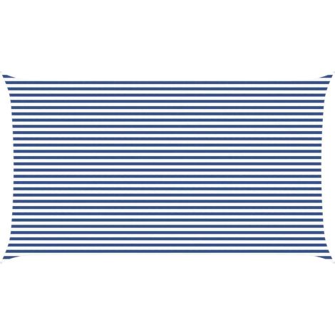 Toldo Vela de Sombra Azul y 7 x 4 m 100% Poliéster Oxford vidaXL
