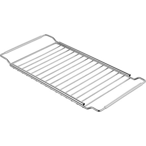 Étagère extensible pour évier en acier inoxydable, plateau de drainage organisateur pour cuisine et salle de bain (1/5)