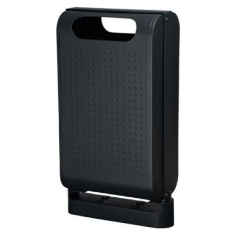 Corbeille sur pied Urbanet - 60l - anthracite mat - RAL 7016 (1/3)