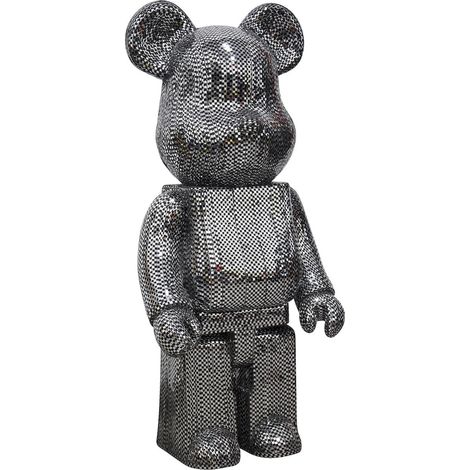 Objet Déco Ours Design et Contemporain Richmond - Gris métallique scintillant (1/5)