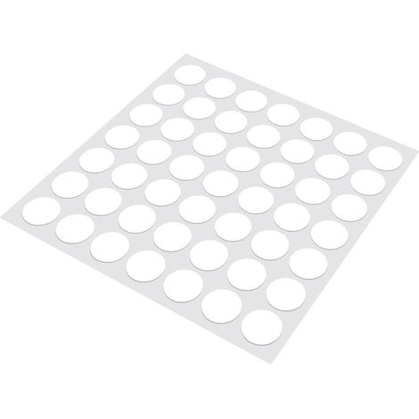 Lot de 490 pastilles silicone anti-dérapantes transparentes adhésives 15x1mm pour table en verre et meuble (1/5)