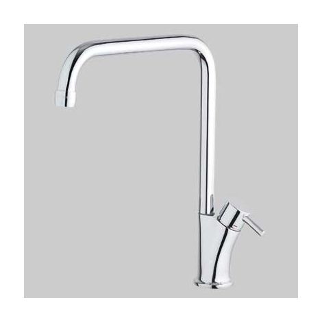 MONOCOMANDO LAVELLO CUCINA BANANA SLIM CANNA ALTA GIREVOLE Cromo MAMOLI