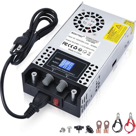 Alimentation réglable 0-48V 0-12.5A 600W Transformateur 220v 48v alimentation électrique pour bande LED, CCTV, imprimante 3D, radio, caméra, laboratoire (1/5)