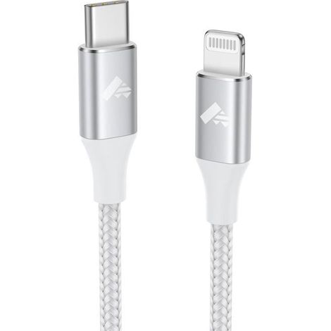 Câble USB-C vers Lightning 2 m [Certifié MFi], Charge Rapide, Nylon, Compatible iPhone 14/13/12/11/XS/XR/X/8/8 Plus, iPad (1/5)