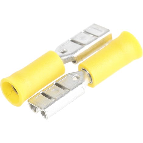 Cosse faston RS PRO, Isolé, Jaune