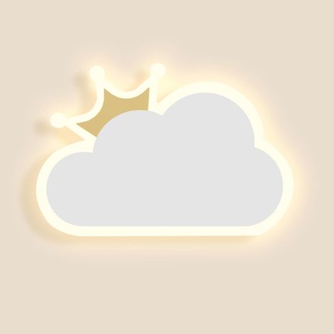 Applique da parete per interni, applique a LED da 14 W, applique moderna a forma di nuvola, applique bianca calda per cameretta dei bambini (1/5)