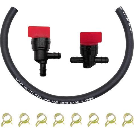 791766 Tuyau de carburant compatible avec Briggs & Stratton 691050 394302 798512 809499 avec vanne d'arrêt de carburant 698183 698180 (1/5)